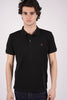 Polo in cotone piqué con logo ricamato zen 02