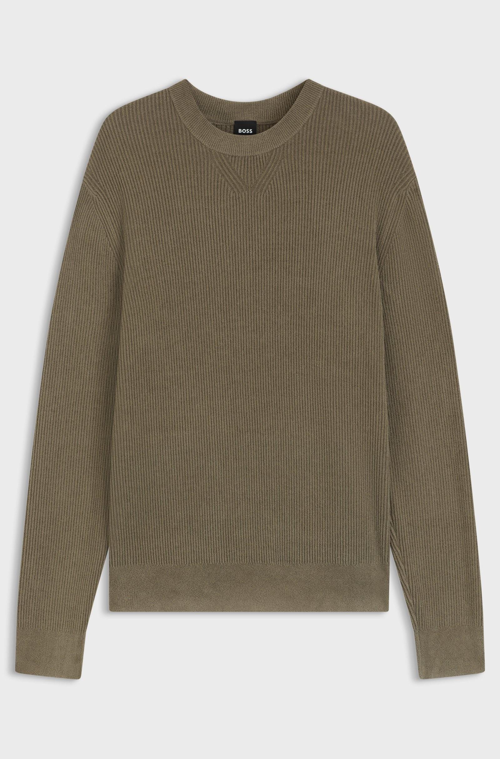 Maglione regular fit con lavorazione effetto velluto a coste 50549989 245 BOSS 