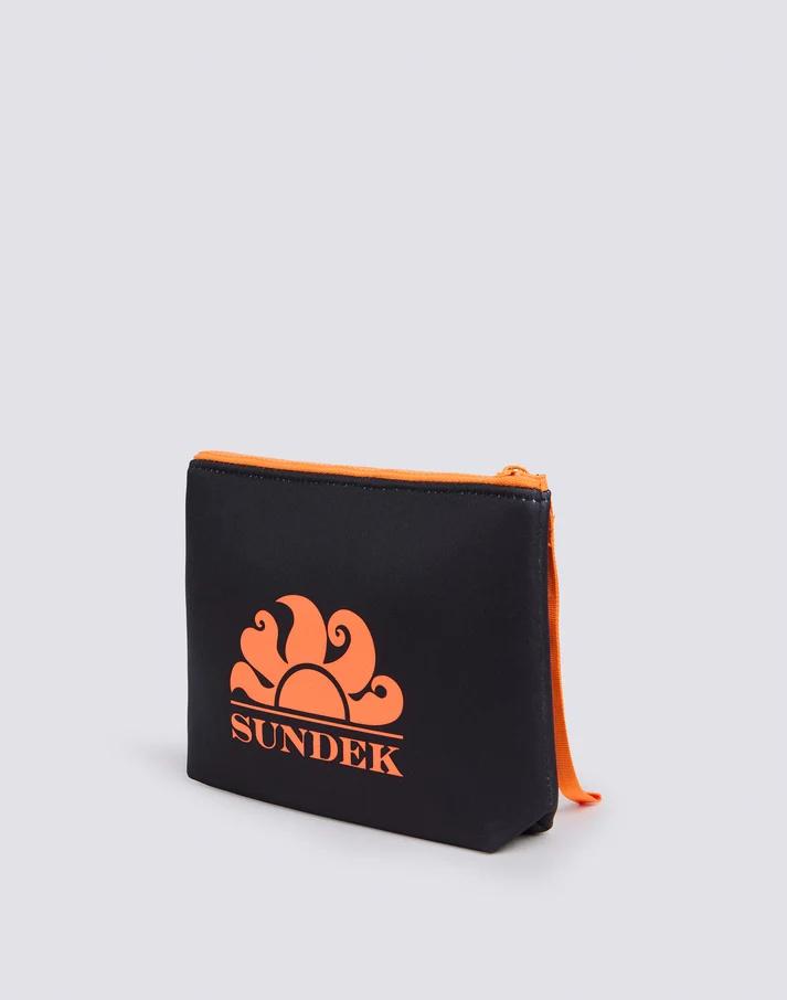 Clutch bag in neoprene black AM618ABNP300 00401 SUNDEK 