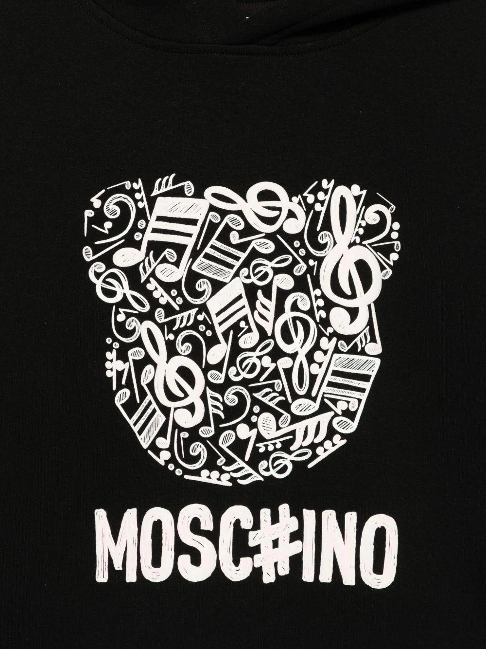 Abito con cappuccio HDV0GRLDA58 60100 MOSCHINO KID 