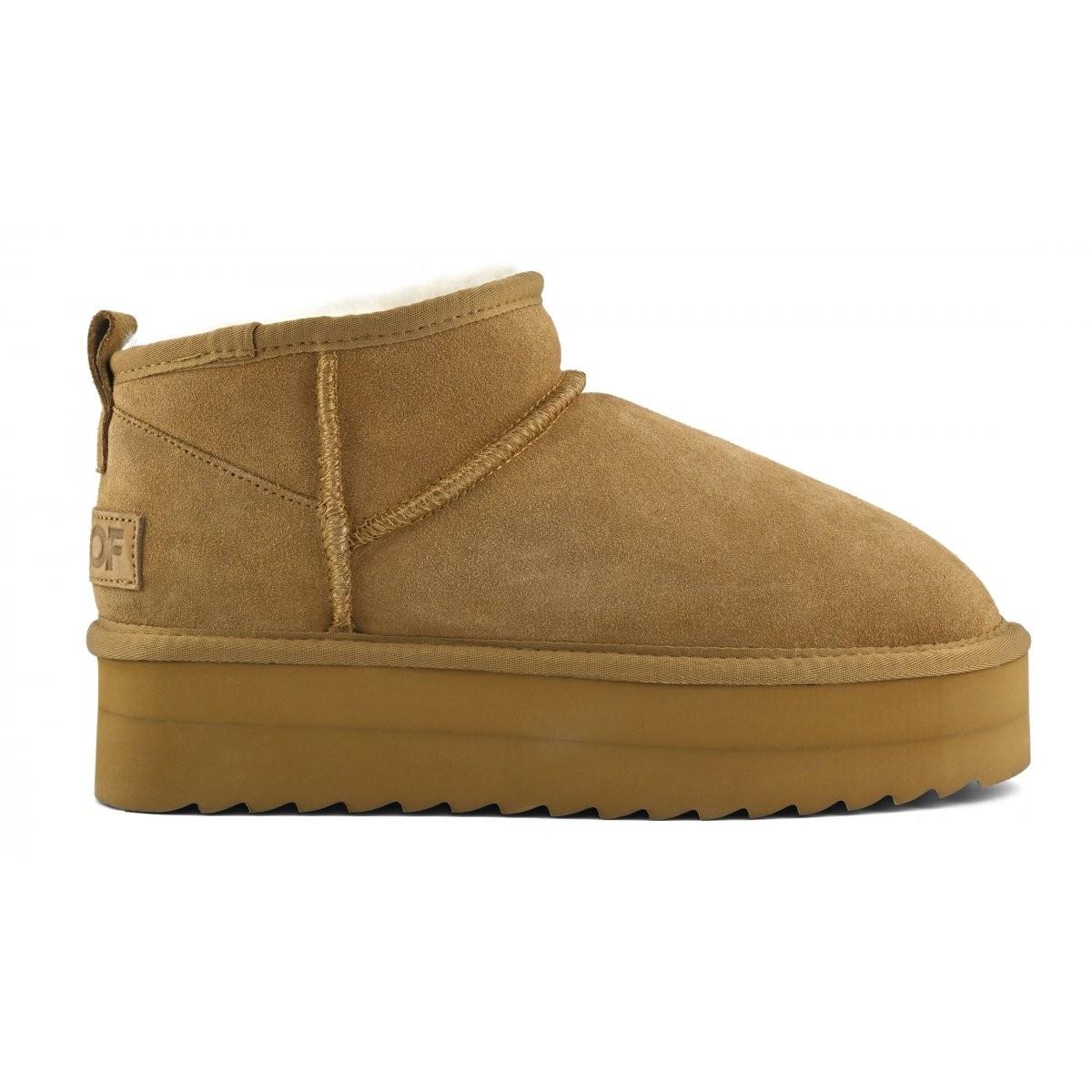 Stivale platform in pelle HCSHEARPLA2 TAN COLORS OF CALIFORNIA 