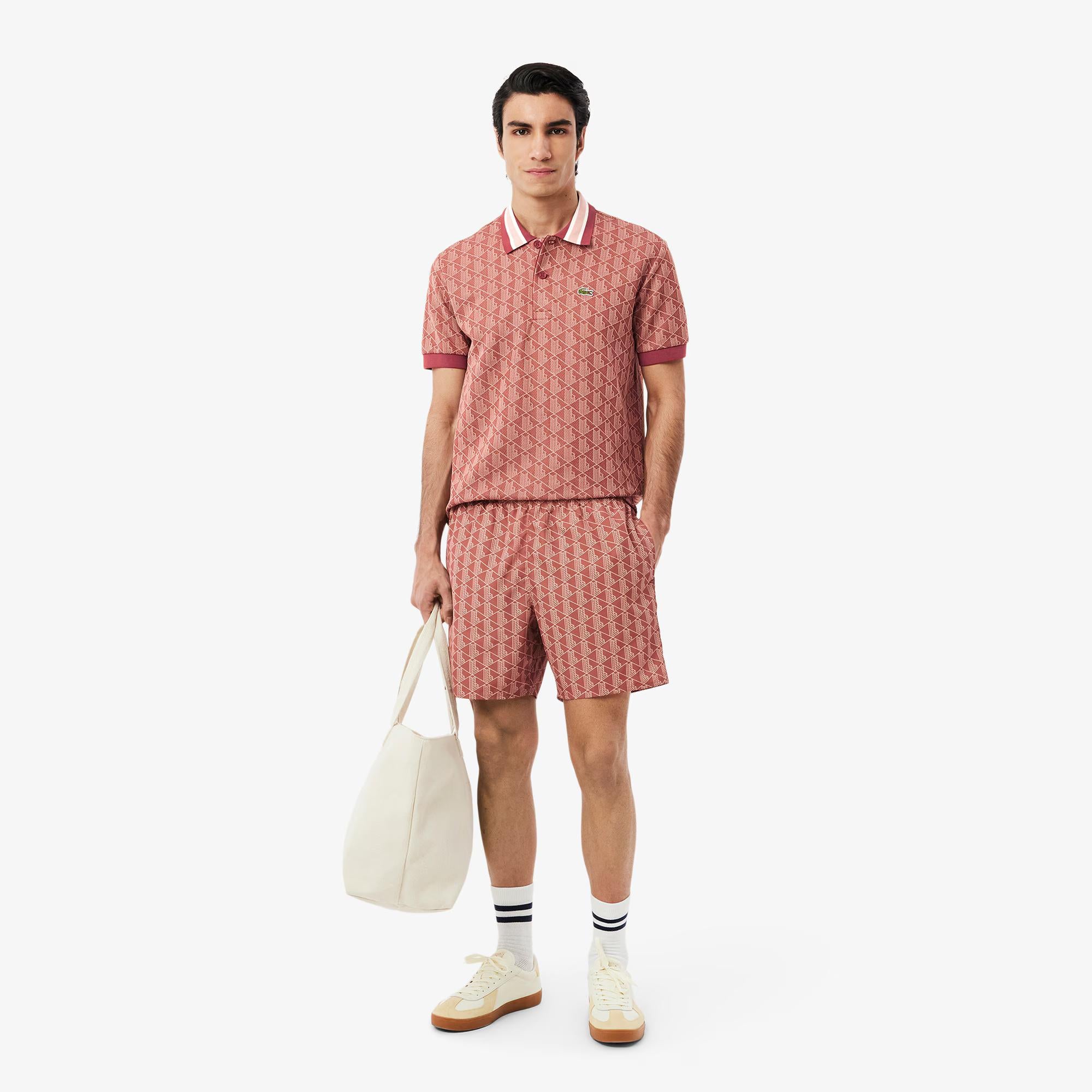Costume da mare con stampa monogramma MH9086 HHI LACOSTE 