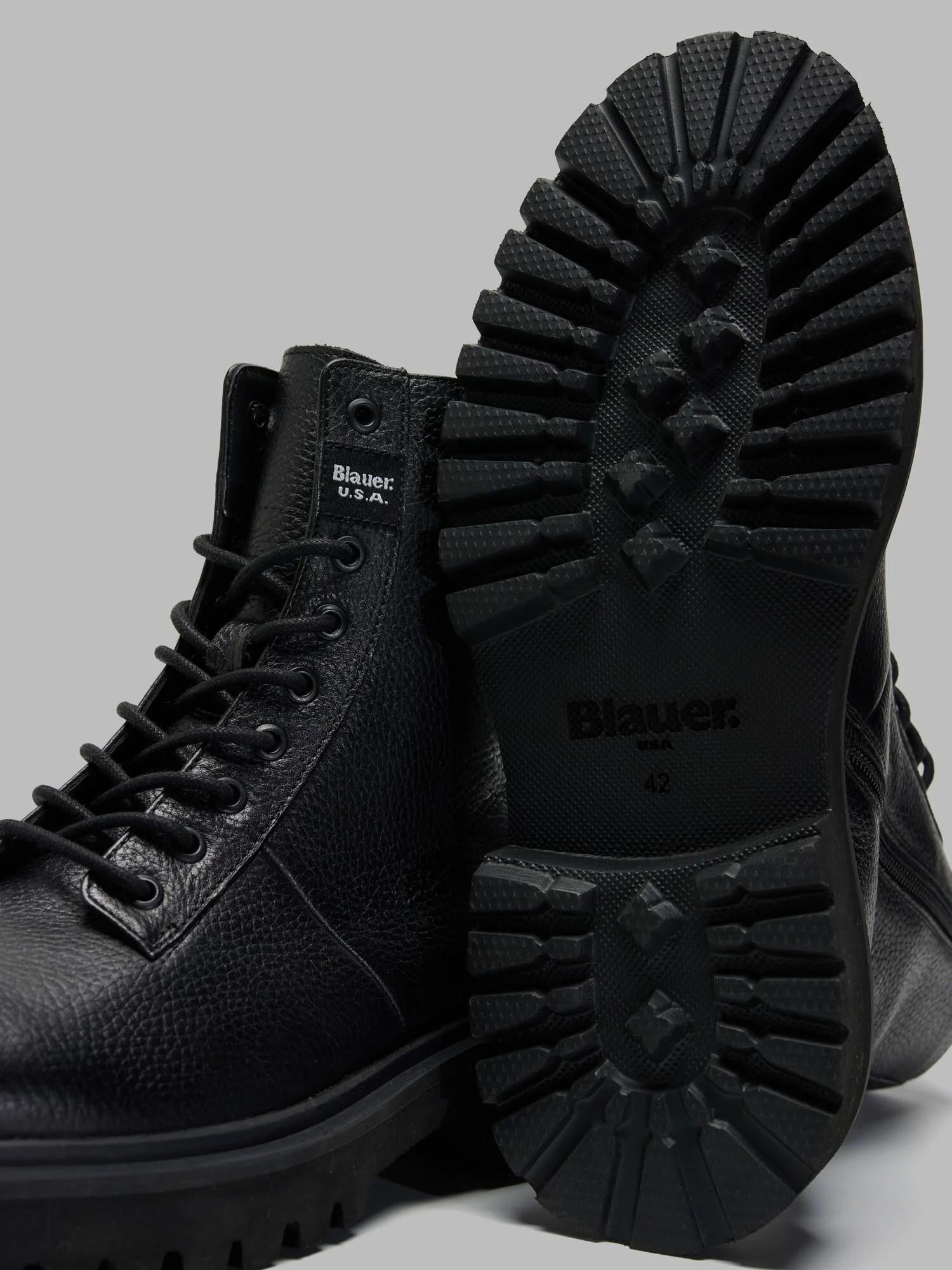 Stivaletto combat Buxton04-Tum F5BUXTON04TUM BLK BLAUER SHOES 