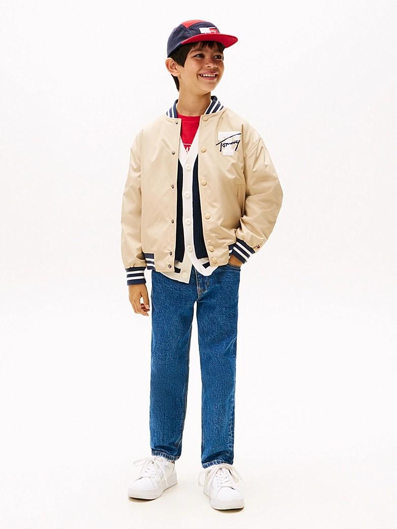 Bomber relaxed fit reversibile con logo KB0KB09740J C1G TOMMY HILFIGER 