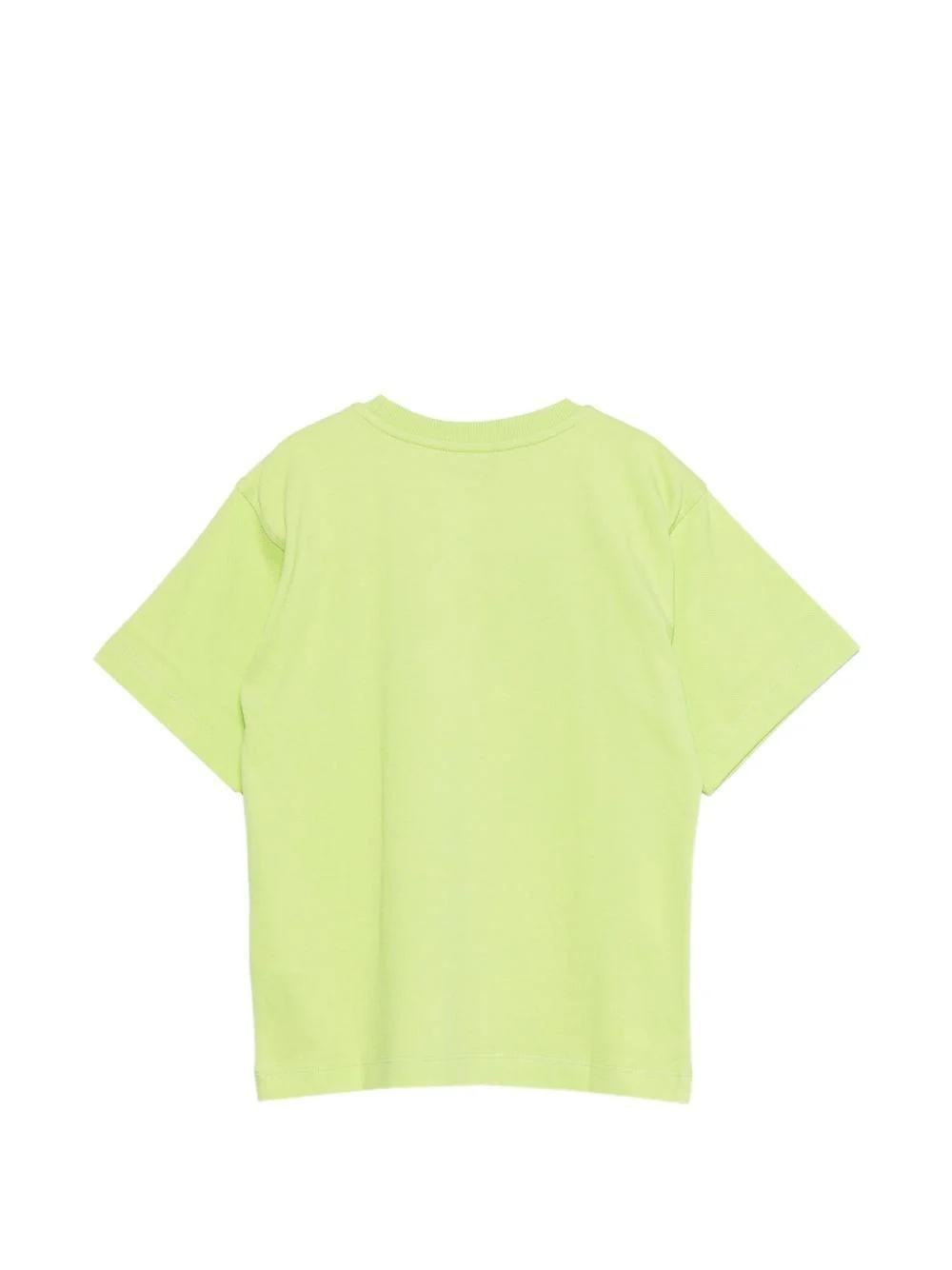 T-shirt con stampa Teddy Bear sul davanti HYM03SLFA07 30355 MOSCHINO KID 