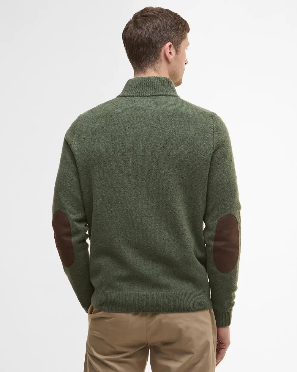 Felpa con toppa sul gomito Essential MKN0585 OL51 BARBOUR 