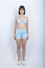 Shorts stampa Fleur de Joie bilberry