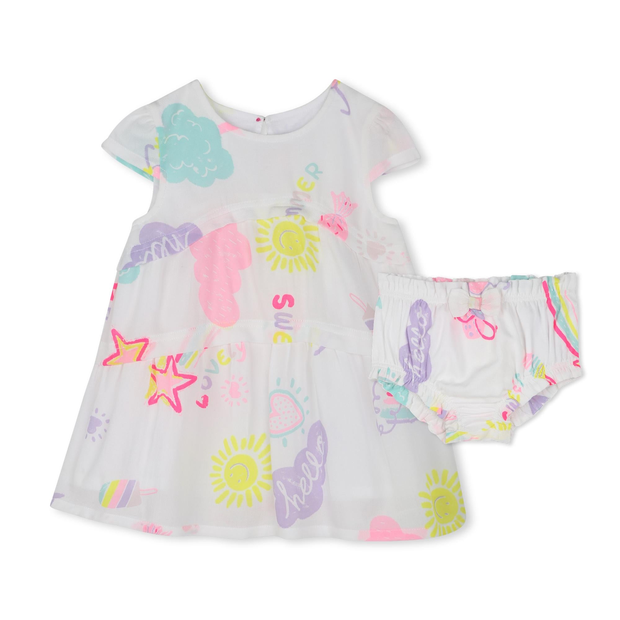 Set abito stampa all-over U20816 10PA BILLIEBLUSH 