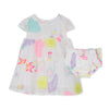 Set abito stampa all-over