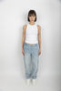 Women's Pierce Pant Straight blue light stone washed jeans trousers