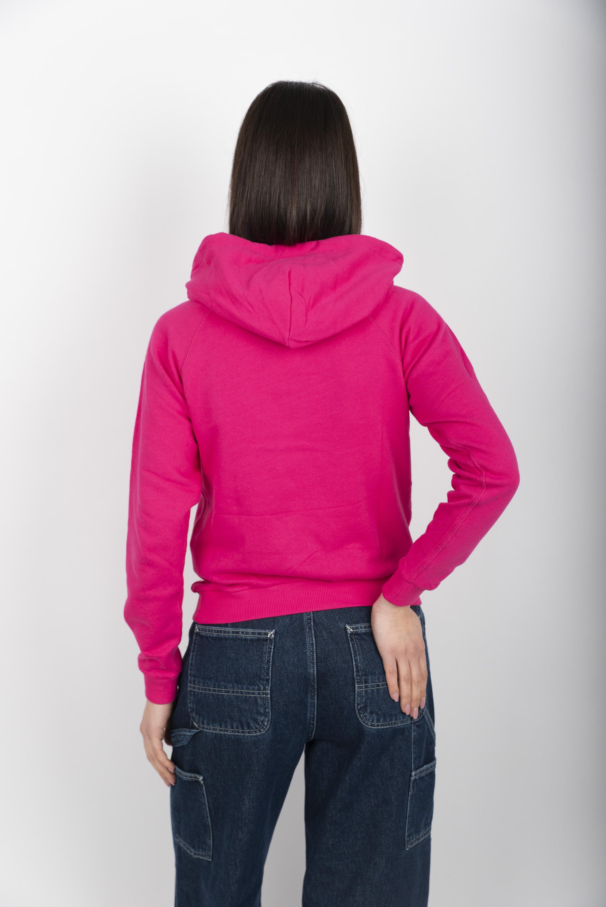 Pullover con cappuccio in felpa rosa brillante 211935583 011 POLO RALPH LAUREN 