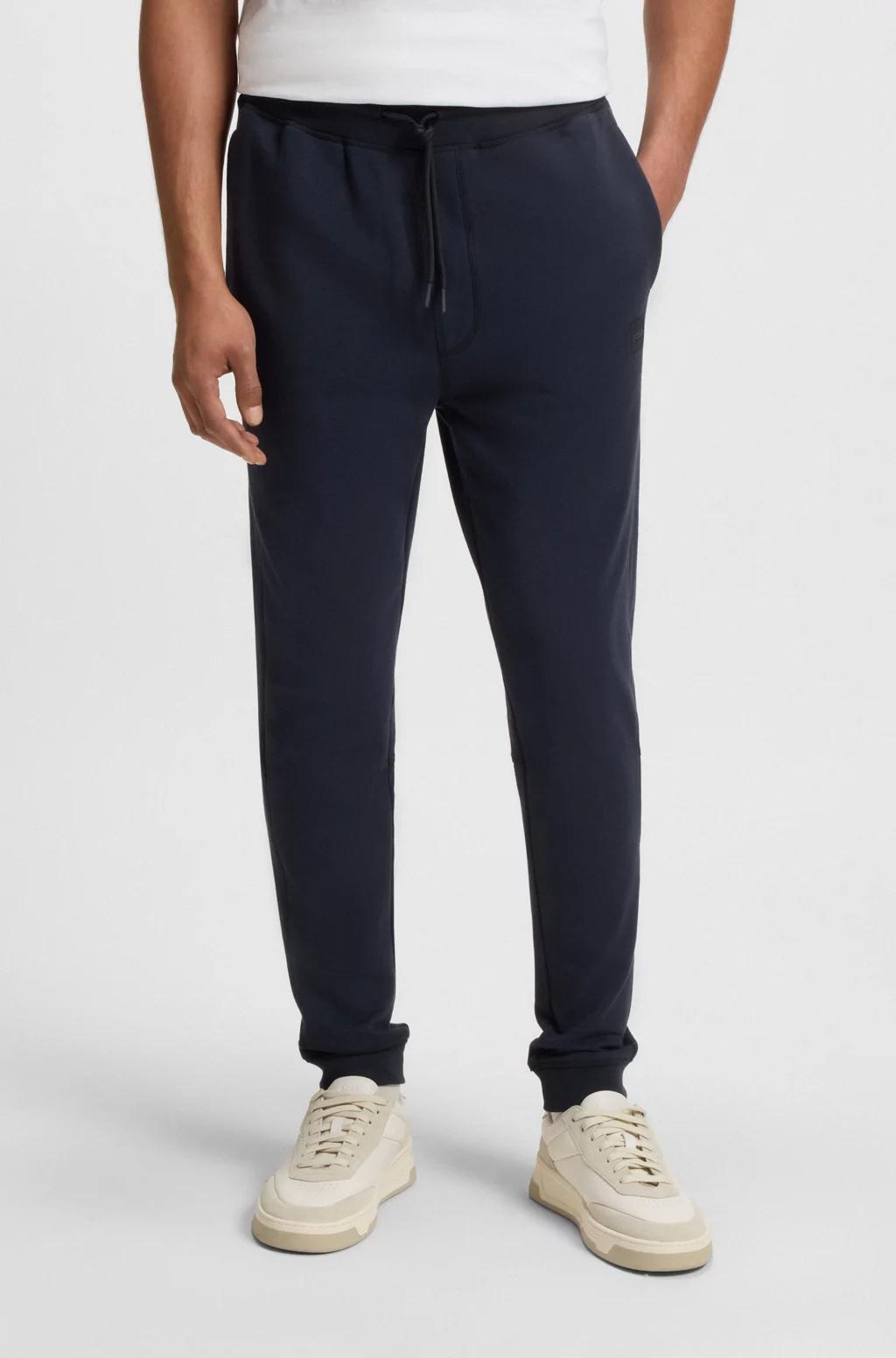 Pantaloni della tuta in terry di cotone con toppa con logo 50509303 404 BOSS 