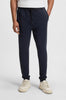 Pantaloni della tuta in terry di cotone con toppa con logo