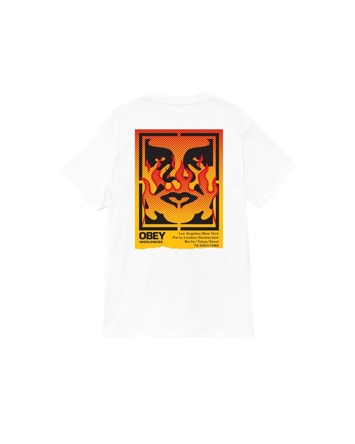 T-shirt girocollo 165264048 WHT OBEY 