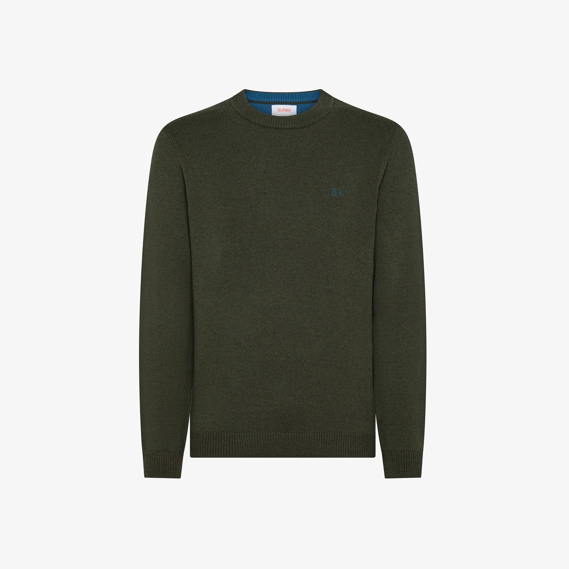 Maglia girocollo in lana e cashmere K45110 74 SUN68 