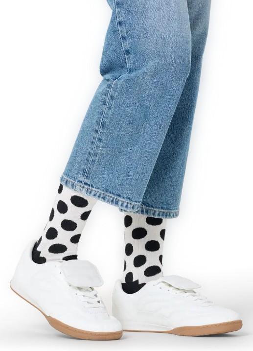 Big Dot Sock P003213 WHITE HAPPY SOCKS 