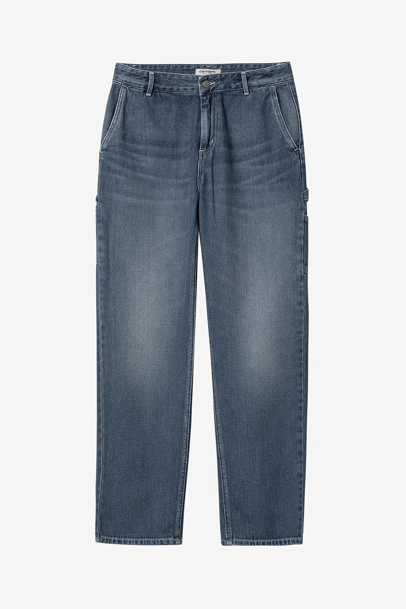 Pantaloni jeans Women's Pierce Pant Straight blue dark used washed I031251 014L CARHARTT WIP 