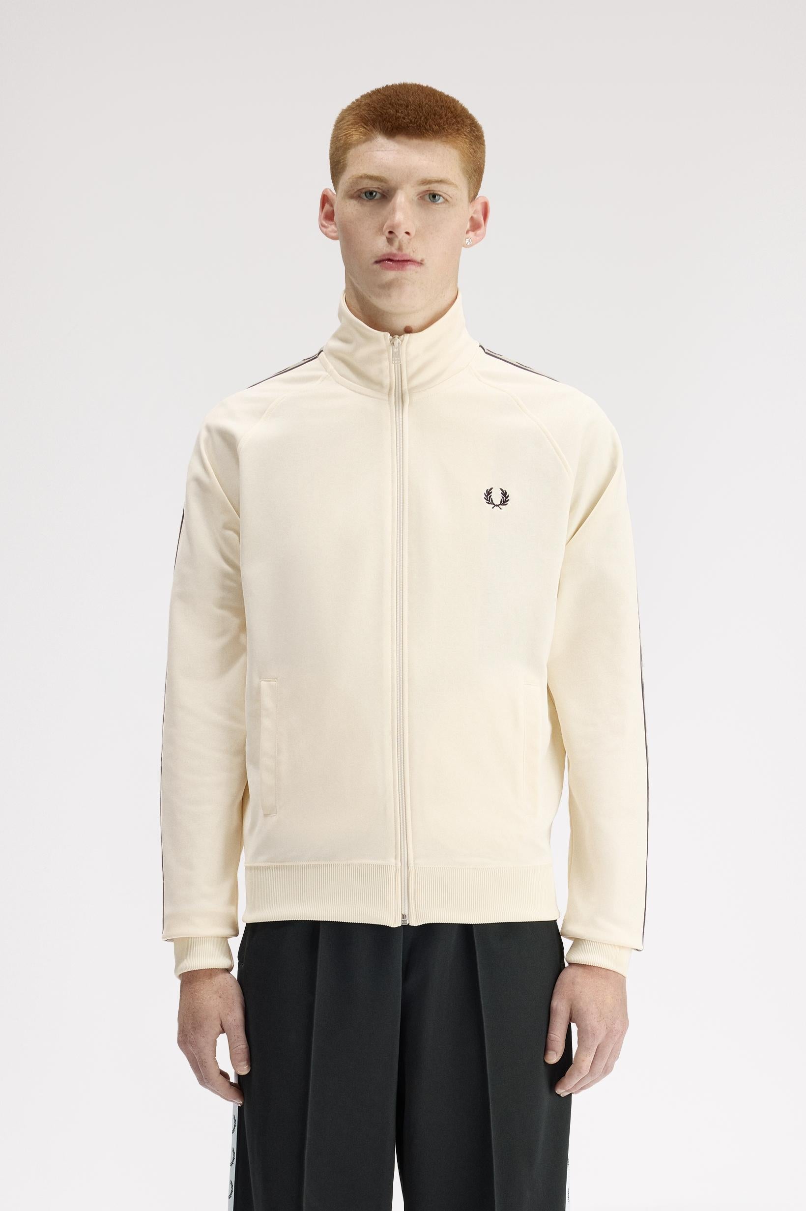Track jacket con fettuccia a contrasto J555757 34B FRED PERRY 