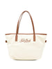 City mag bag with embroidery