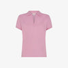 Polo in piquet con logo in strass