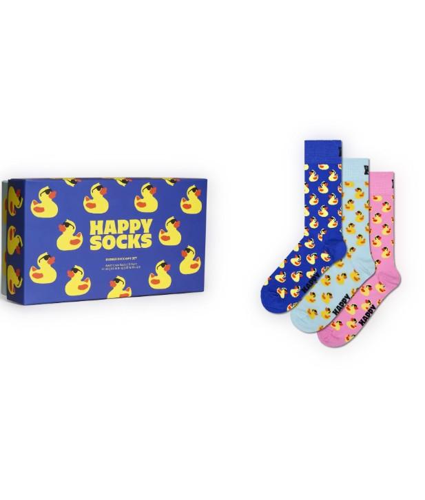 3-Pack Rubber Duck Socks Gift Set P002652 BLUE HAPPY SOCKS 