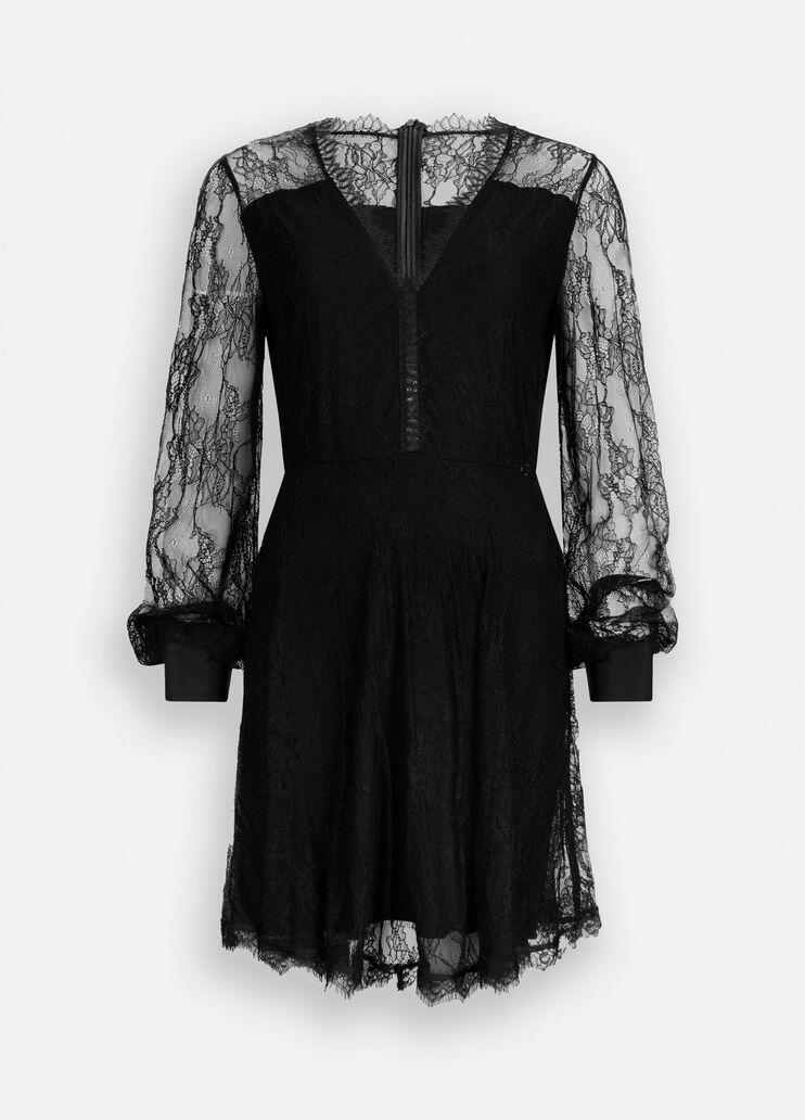 Abito corto in pizzo MF5506J3836 22222 LIU JO WHITE2 