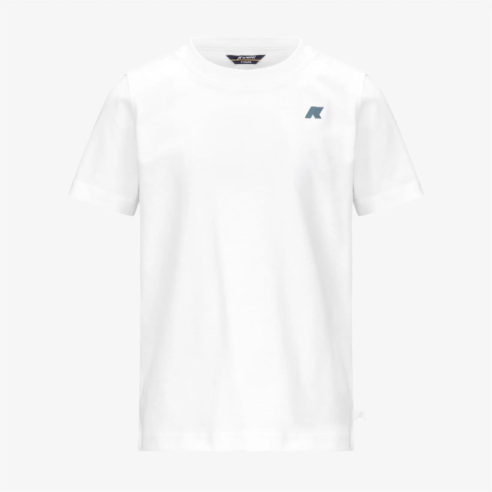 T-shirt manica corta bambini  bianco K5136ZW 001 K-WAY 
