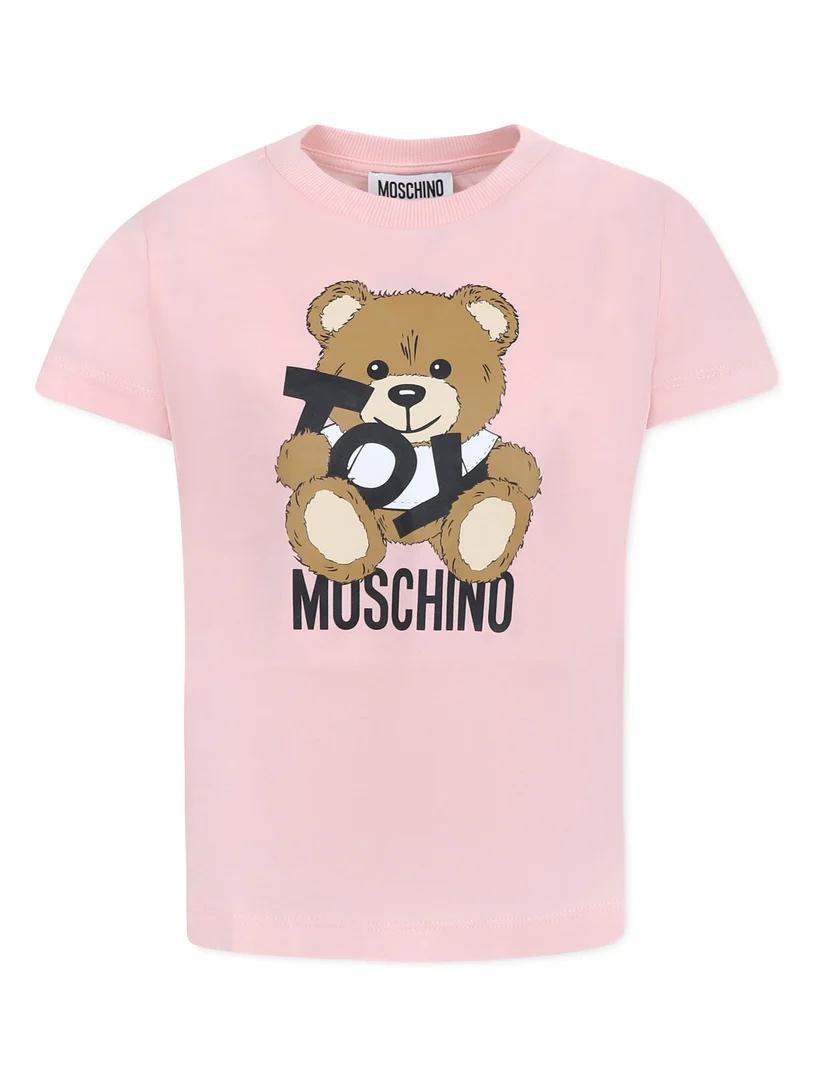 T-shirt con stampa Teddy Bear H9M04KLAA03A 50209A MOSCHINO KID 