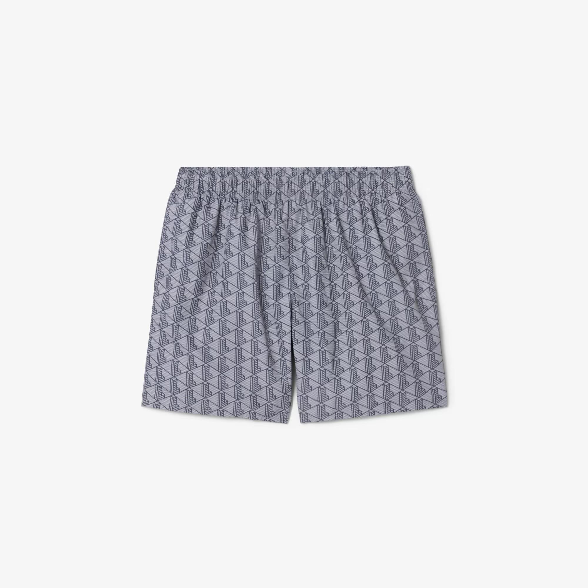 Boxer mare midi con stampa con monogramma MH9086 YIN LACOSTE 