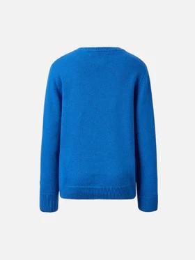 Girocollo Douglas in misto cashmere con jaquard Bello e Tremendo DOU0001 01605I MC2 SAINT BARTH 