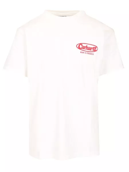 S/S Logo T-Shirt bianca I034643 02XX CARHARTT WIP 