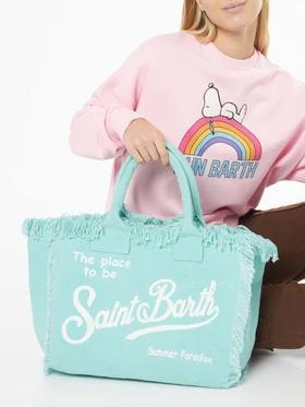 Borsa a spalla Vanity in canvas VANI001 00016H MC2 SAINT BARTH 