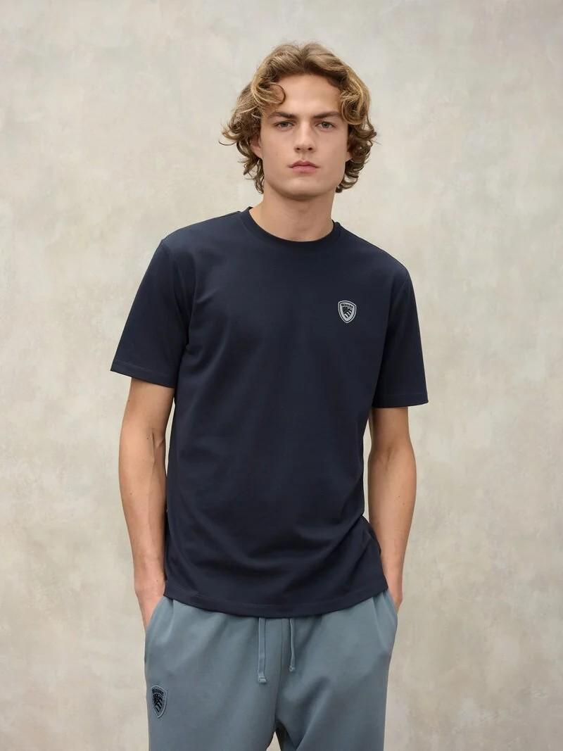 T-shirt scudo cangiante Jan 26SBLUH02065 888 BLAUER 