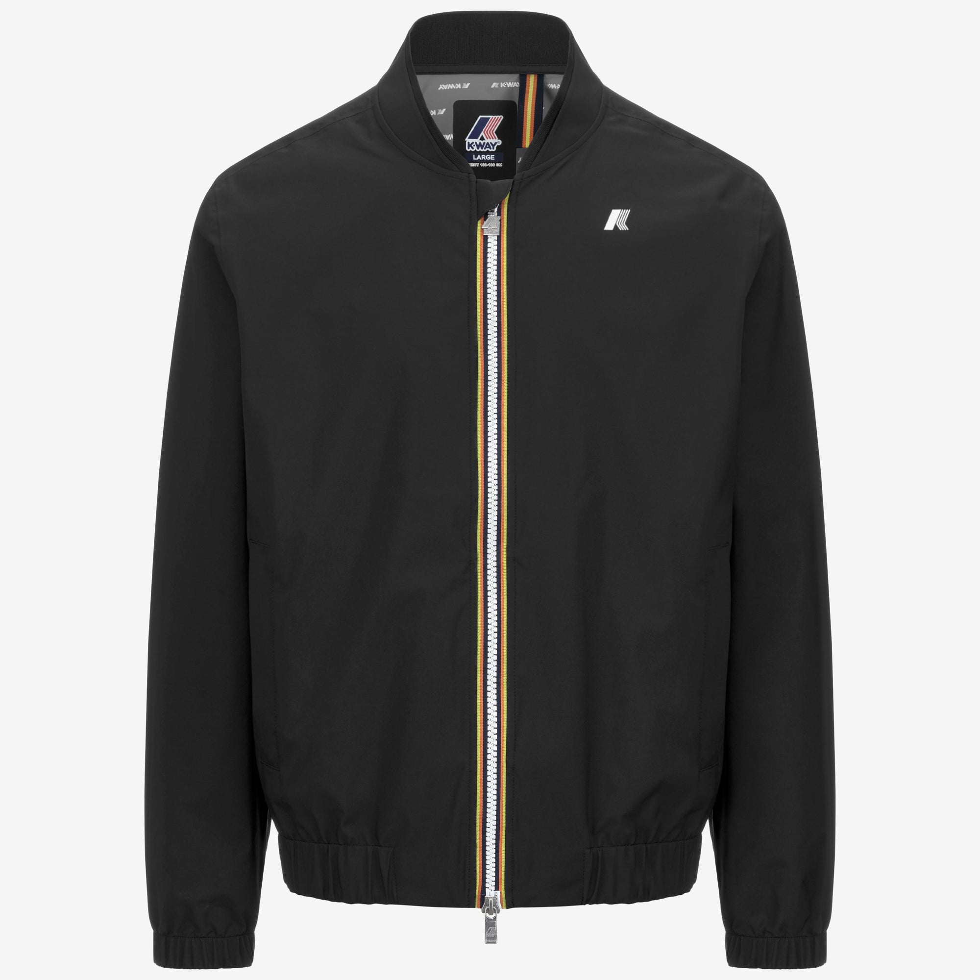 Giacca impermeabile slim fit da uomo nero per condizioni meteorologiche variabili K51376W USY K-WAY 