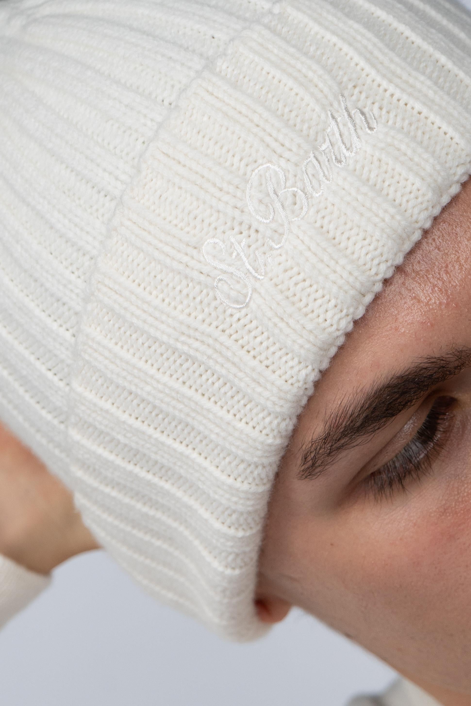 Berretto Wengen con Ricamo St. Barth WENG027 00040I MC2 SAINT BARTH 