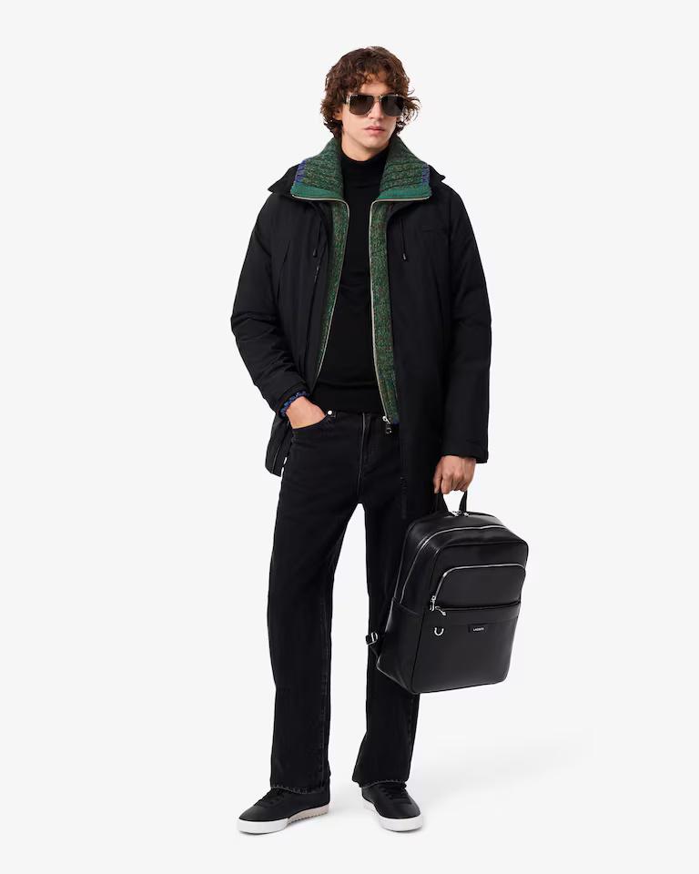 Maglione con collo ampio e cerniera AH5343 6IJ LACOSTE 