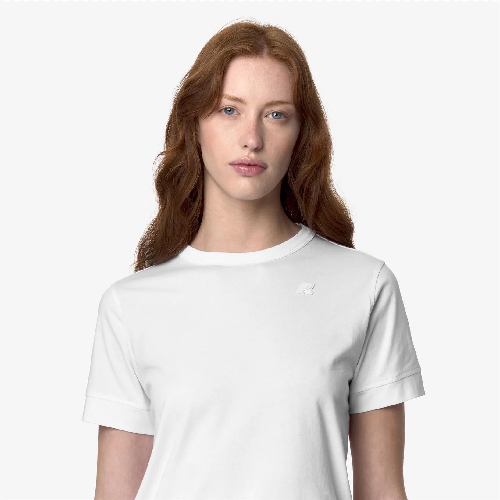T-shirt Emel Jersey donna bianco K2122UW 001 K-WAY 