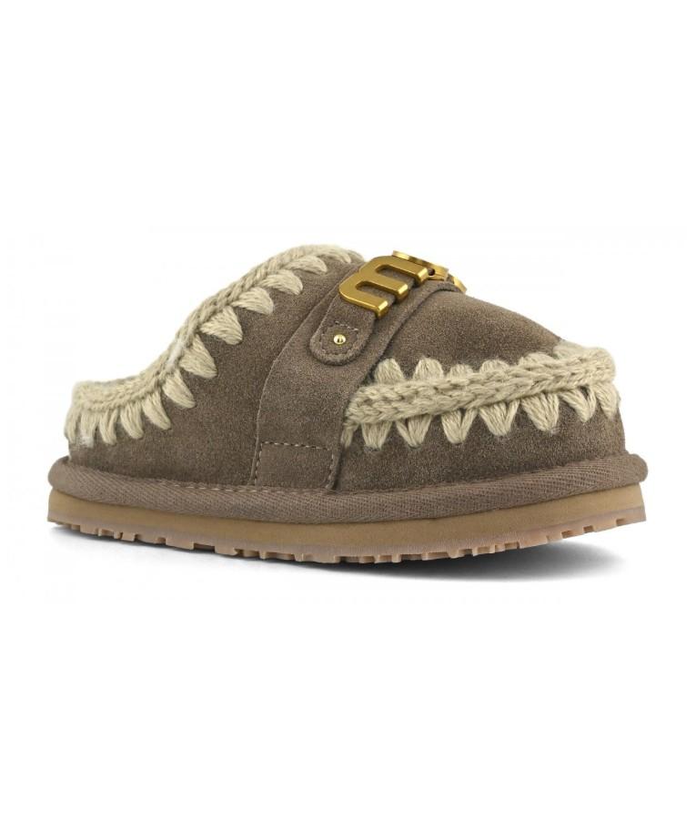 Kids slipper suede MUFK161000A ELGRY MOU 