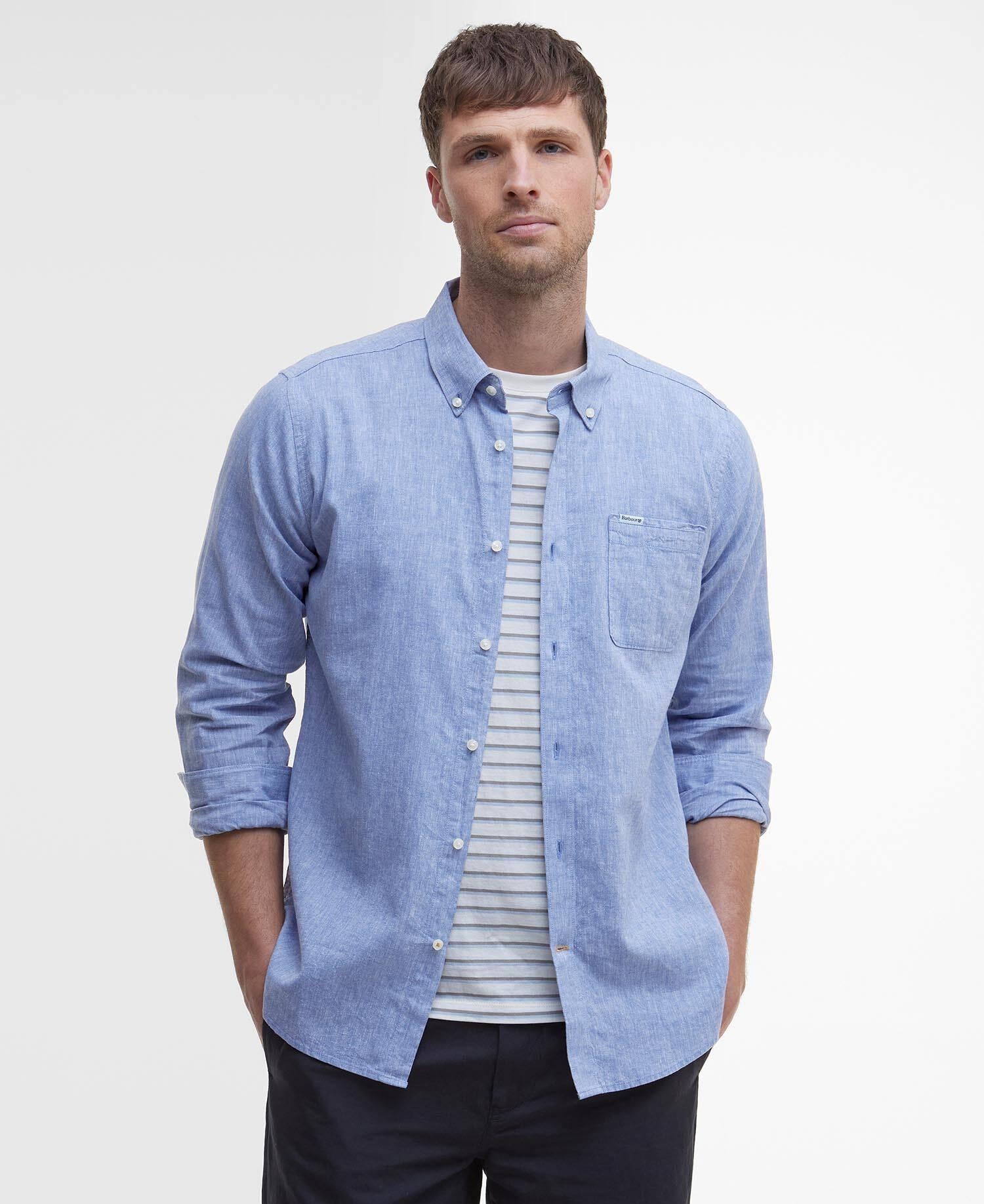 Camicia sartoriale Nelson MSH5090 BL33 BARBOUR 