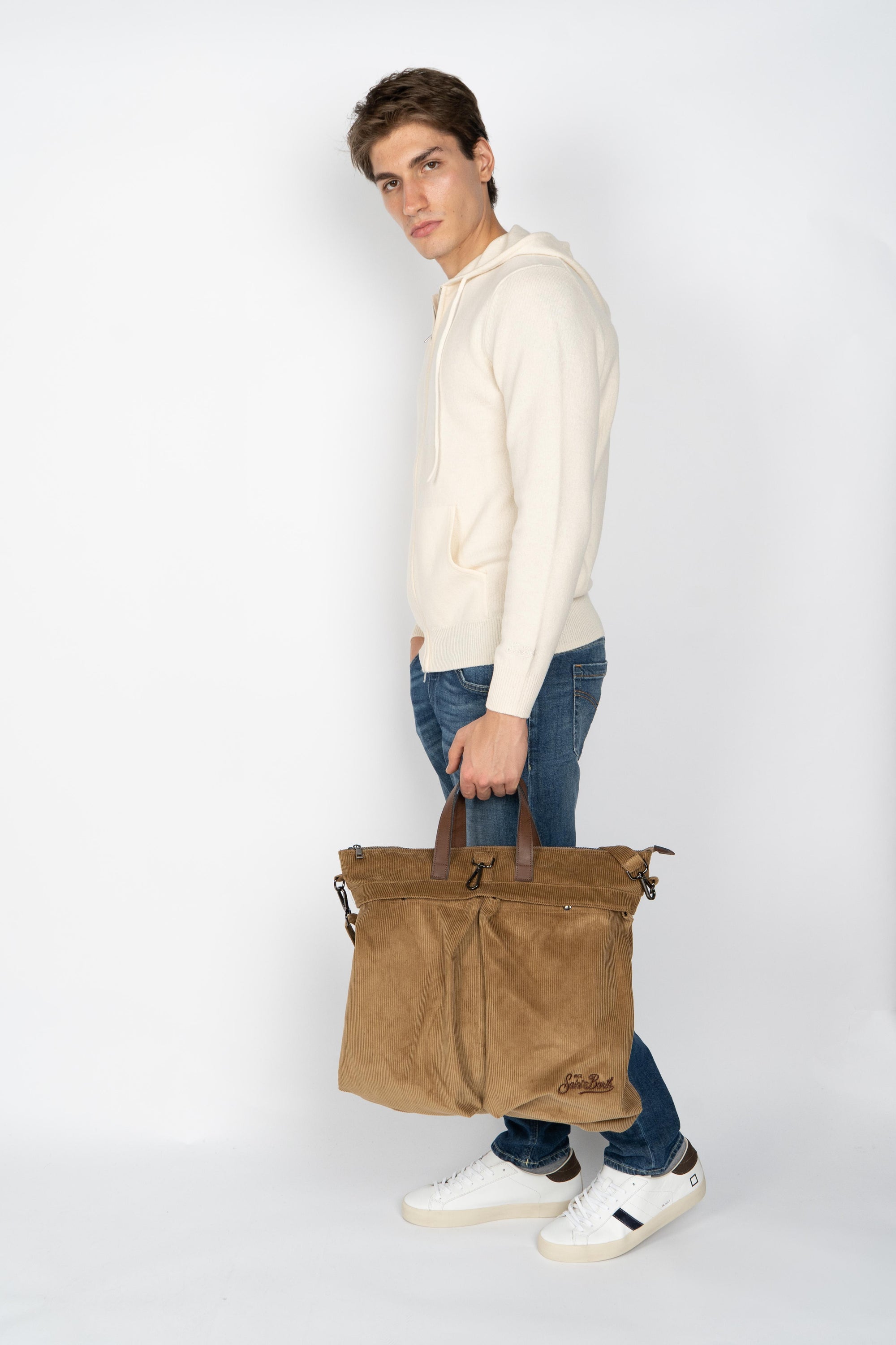 Borsa a mano in velluto HELM003 00208I MC2 SAINT BARTH 