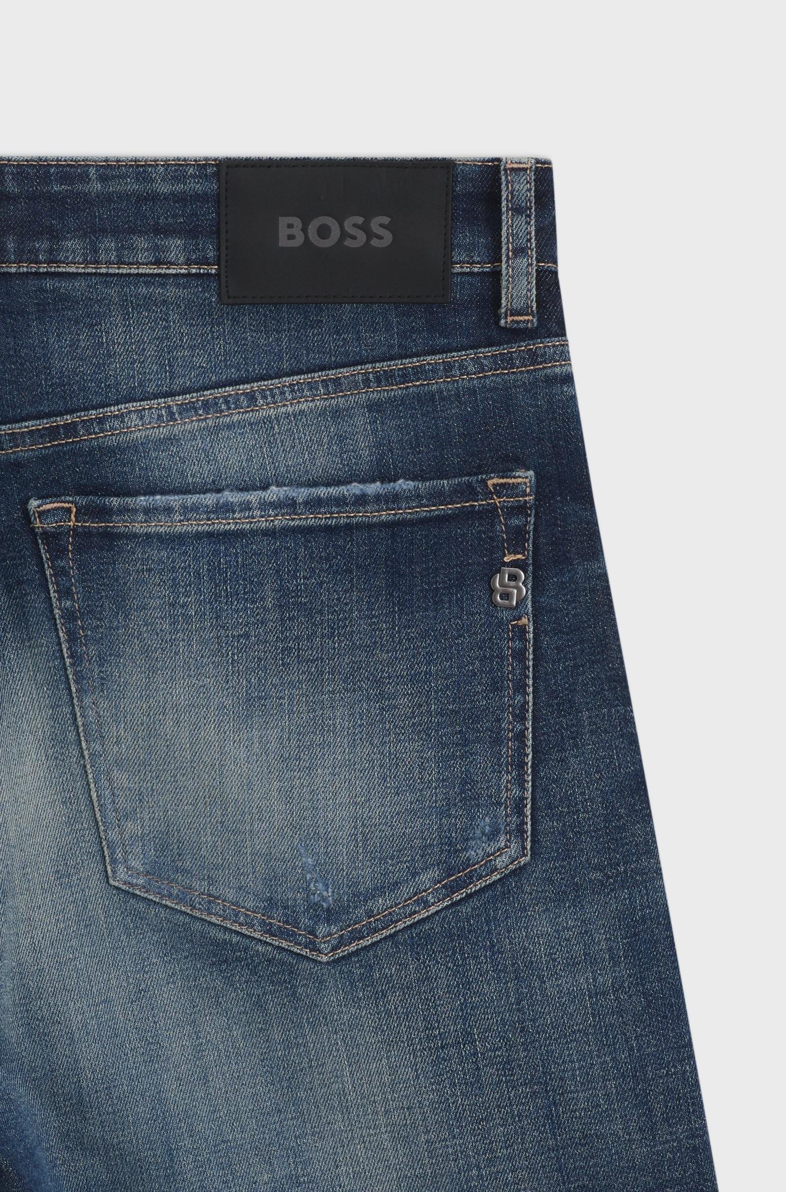 Jeans blu in denim elasticizzato 50546630 421 BOSS 