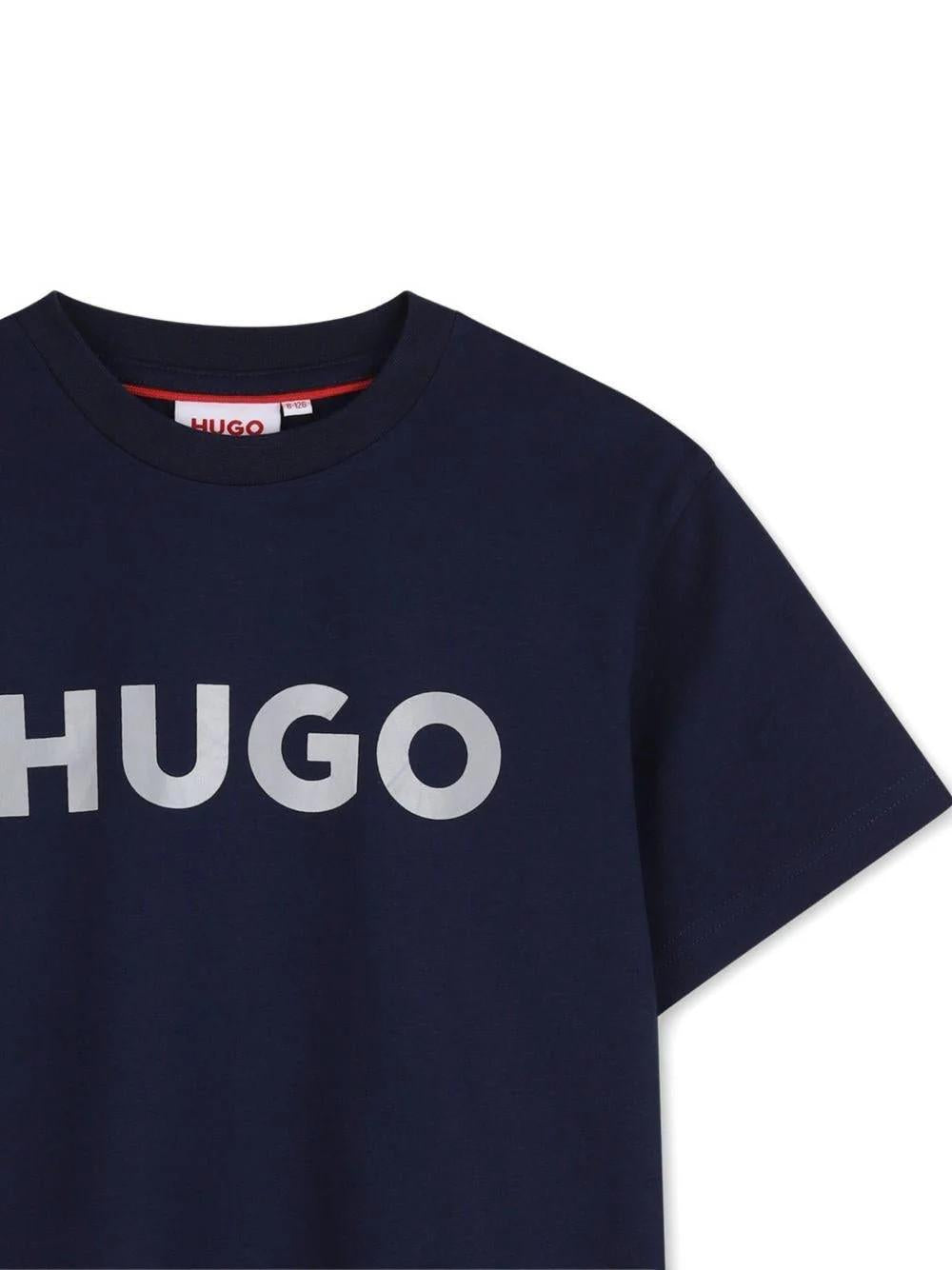 T-shirt con logo frontale G01016 85CA HUGO 