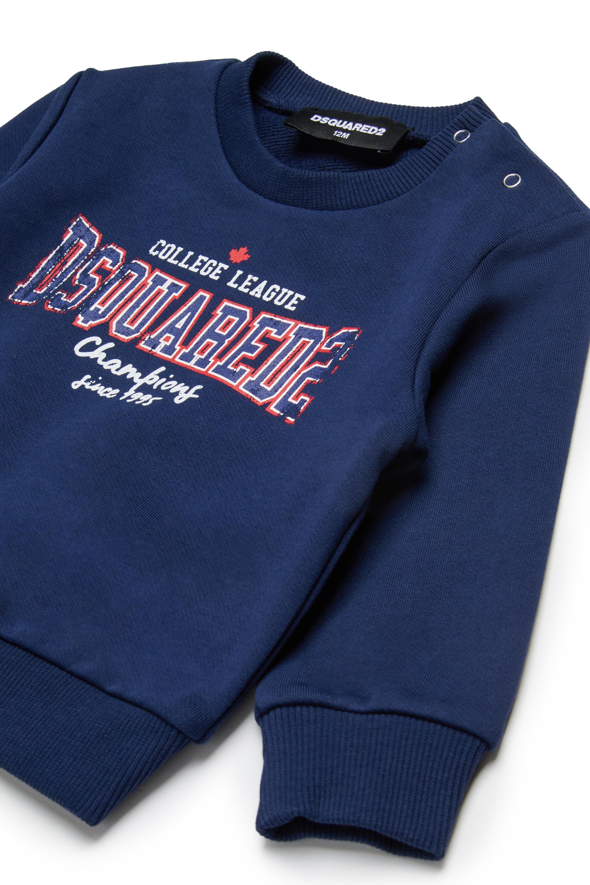 D2Kids Newborn College Sweatshirt Blue DQ2861D0ACC DQ880 DSQUARED2 