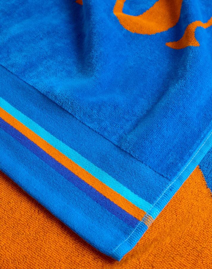 New classic telo mare jacquard con logo blu AM312ATC1050 A6601 SUNDEK 