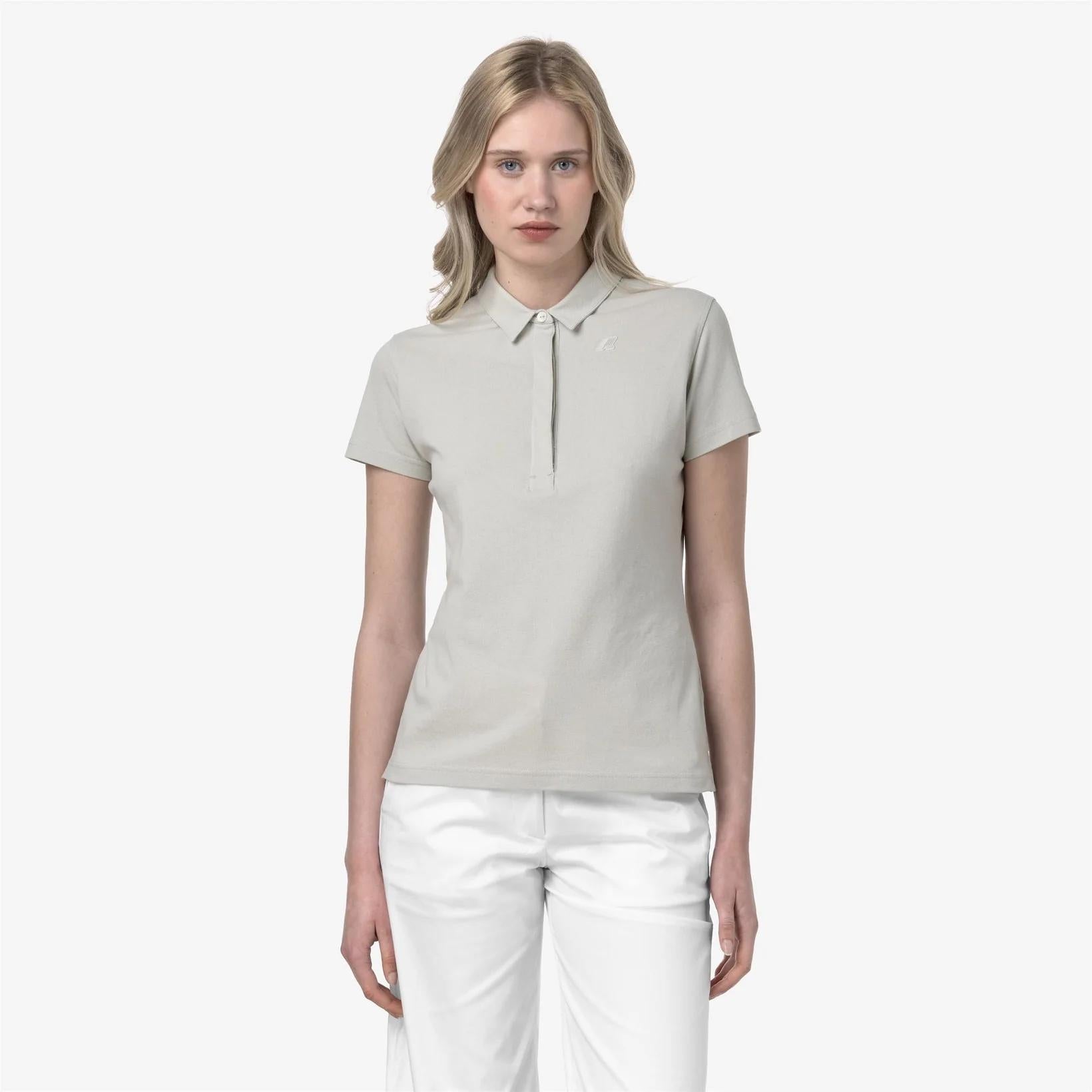 Polo Amedea Pique donna beige K1127GW 634 K-WAY 