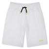 Shorts logo stampa con fiamme sul retro
