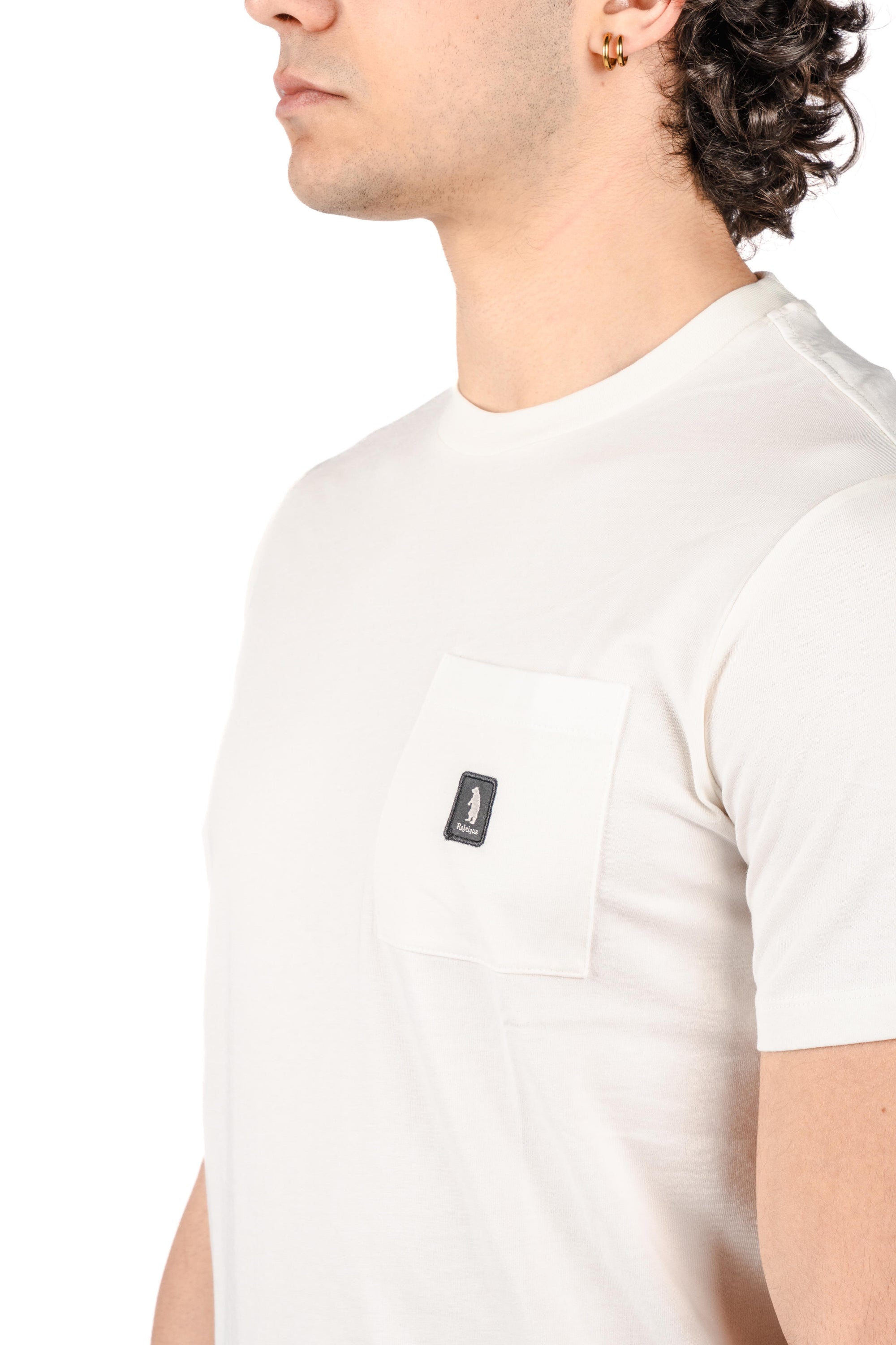 T-shirt icon pocket R4528M261 WHITE REFRIGUE 