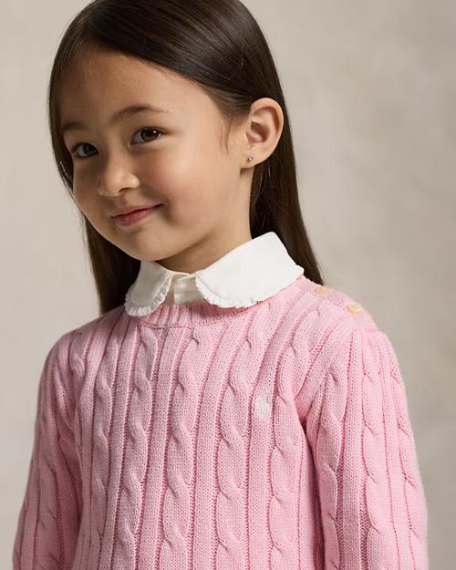 Maglia in cotone a trecce 312901316 010 POLO RALPH LAUREN 
