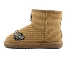 Stivale invernale in velluto a coste con patch HCYK263 TAN COLORS OF CALIFORNIA 