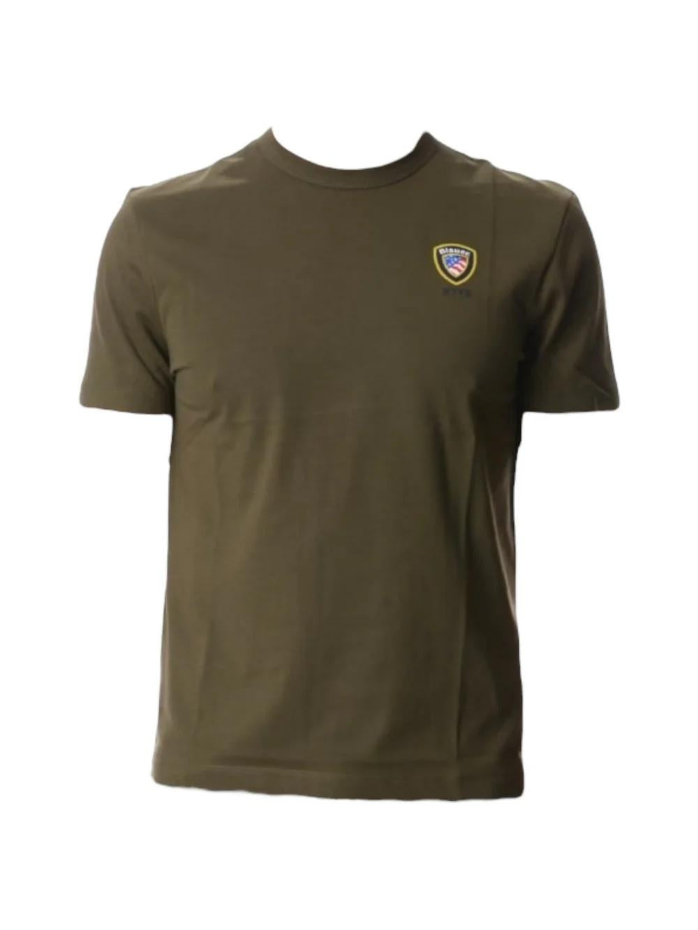 T-shirt con logo gommato 25SBLUH02194 647 BLAUER 